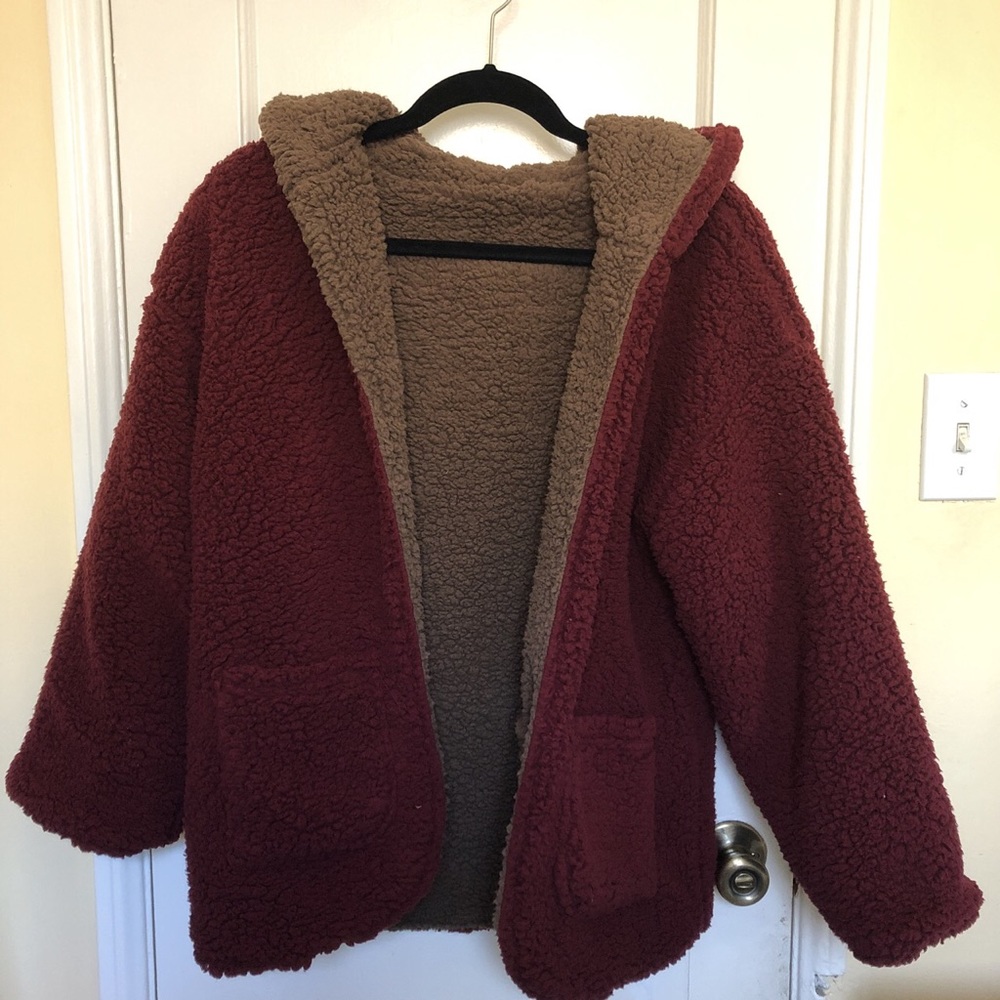 Reversible Fleece Teddy Coat